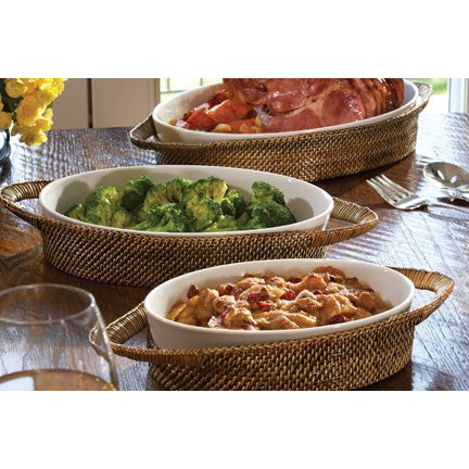 Calaisio Small Tray with Wrapped Handles
