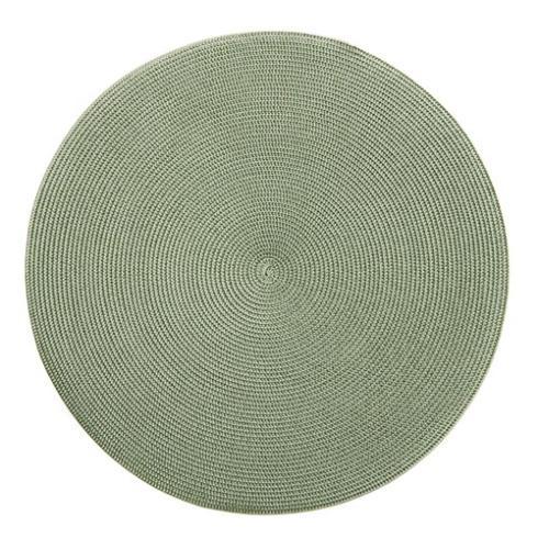 Deborah Rhodes Braided Round Placemat in Moss