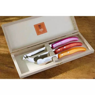 Dozorme Cheese Knife Set in Pinks and Orange