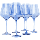 Estelle Cobalt Blue Stemmed Wine Glasses