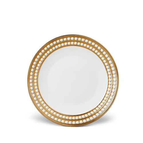 L'Objet Perlee Dessert Plate in Gold