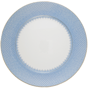 Mottahedeh Cornflower Lace Blue Dinner Plate