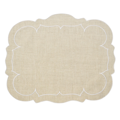 Skyros Linho Rectangular Placemat in Natural