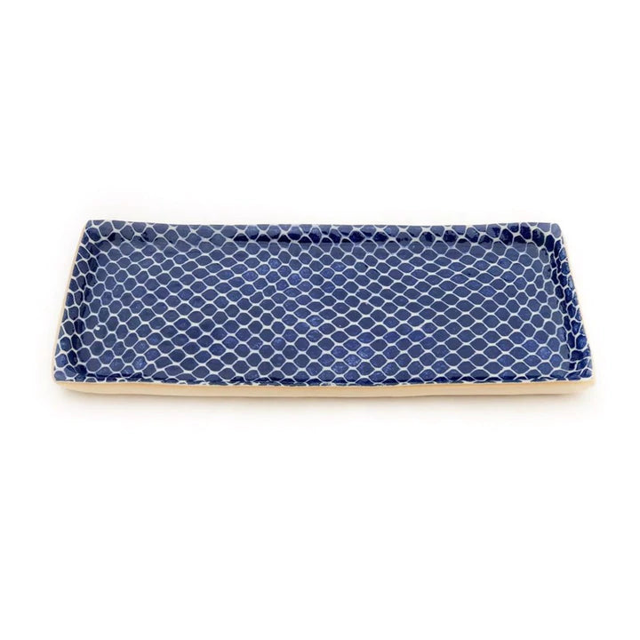 Terra Firma Cobalt Rectangular Diamond Tray