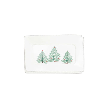 Vietri Christmas Lastra Melamine Rectangular Platter