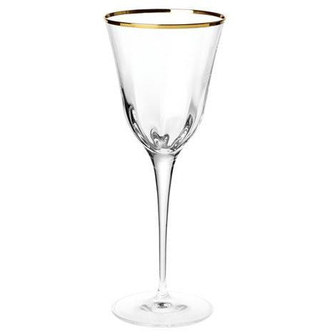 Vietri Optical Gold Water Glass