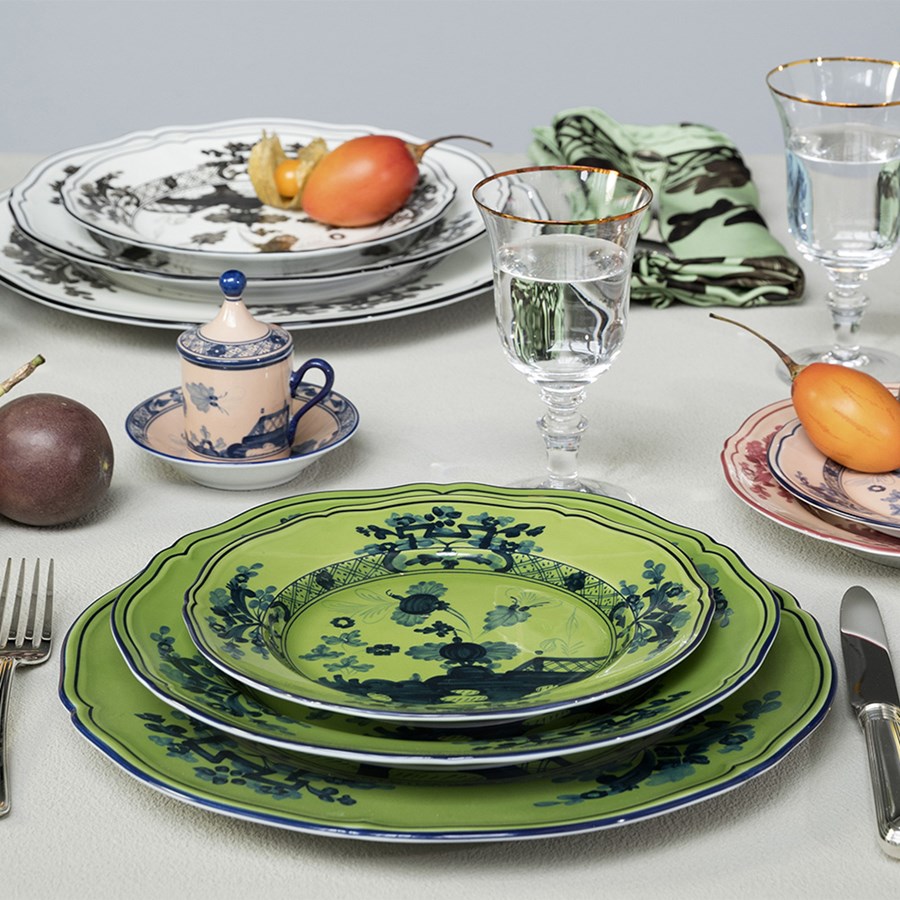 Ginori Oriente Italiano Malachite Dinner Plate