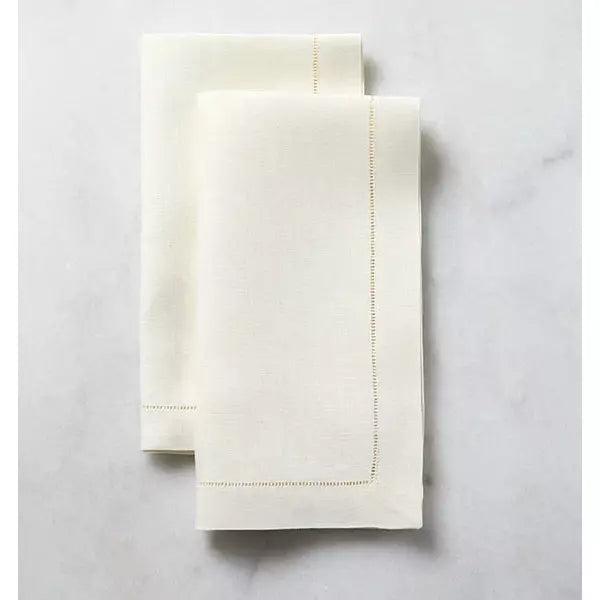 Teresa Alecrim Hemstitched Monogrammed Napkin
